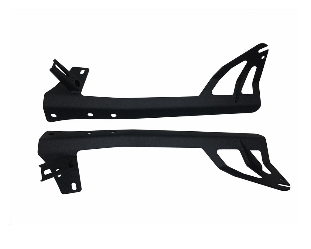 Quake LED Light Bar Mounting Kit Jeep JK Window Pillar Bracket w/Pod Mounts 2007-18 Wrangler JK - QBH799 - Quake LED