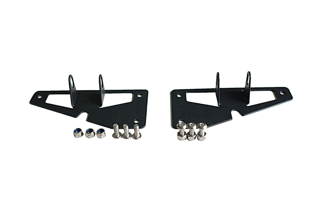 Quake LED Light Bar Mounting Kit Jeep JK Windshield Auxiliary Light Bracket 2007-13 - QBJ412 - Quake LED