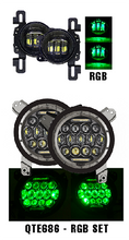Load image into Gallery viewer, Quake LED Headlight Jeep JL RGB Headlight fog Light Set Quad Lock interlock Compatible - QTE686 - Quake LED