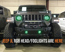 Load image into Gallery viewer, Quake LED Headlight Jeep JL RGB Headlight fog Light Set Quad Lock interlock Compatible - QTE686 - Quake LED