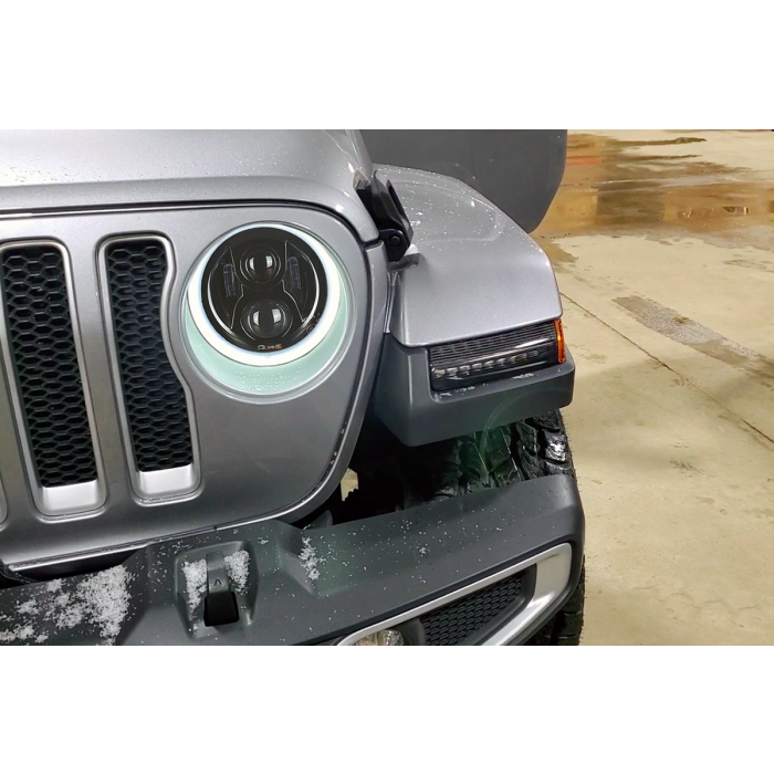 Quake LED Turn Signal Light Jeep Smoked LED Fender Light w/ Sequential Turn Signals and Side Marker Light - QTE1023 - Quake LED