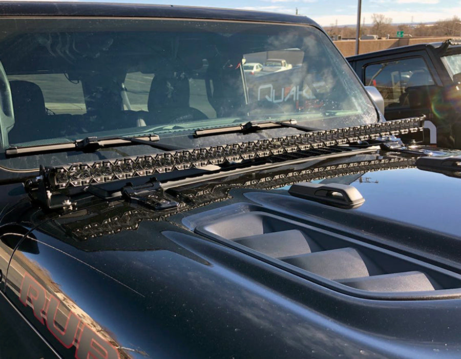 Quake LED Light Bar Jeep Wrangler JL/Gladiator 52 Inch Single Straight Light Bar Cowl Mount - QBJ944 - Quake LED