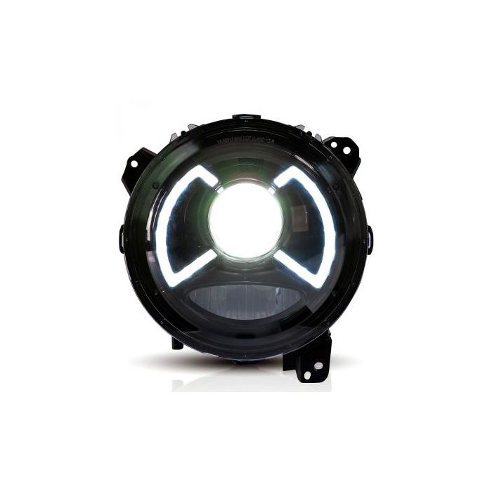 Quake LED Headlight Jeep Wrangler JL/Gladiator JT Headlights w/ White X-Wing DRL - QTE1027 - Quake LED
