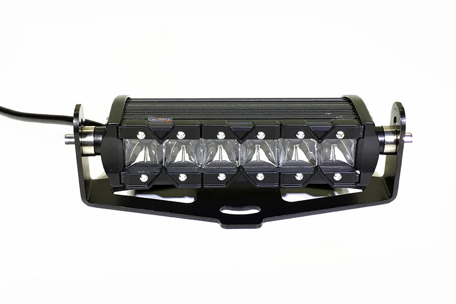 Quake LED Light Bar Jeep Wrangler JL/Gladiator Single 8 Inch Light Bar Hood Hinge Mount - QBJ899 - Quake LED
