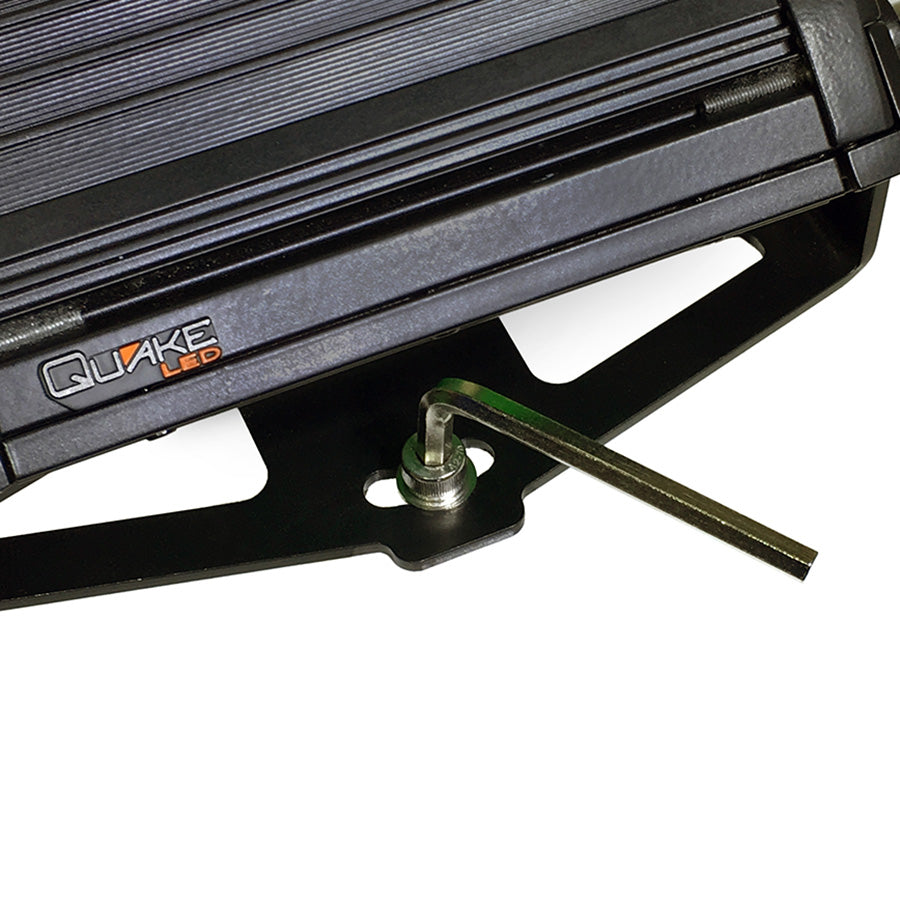Quake LED Light Bar Jeep Wrangler JL/Gladiator Single 8 Inch Light Bar Hood Hinge Mount - QBJ899 - Quake LED
