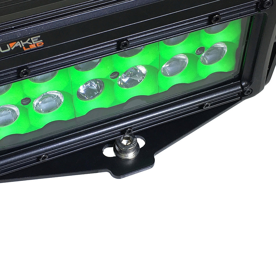Quake LED Light Bar Jeep Wrangler JL/Gladiator Single 8 Inch Light Bar Hood Hinge Mount - QBJ899 - Quake LED