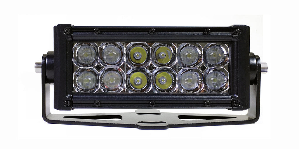 Quake LED Light Bar Jeep Wrangler JL/Gladiator Single 8 Inch Light Bar Hood Hinge Mount - QBJ899 - Quake LED