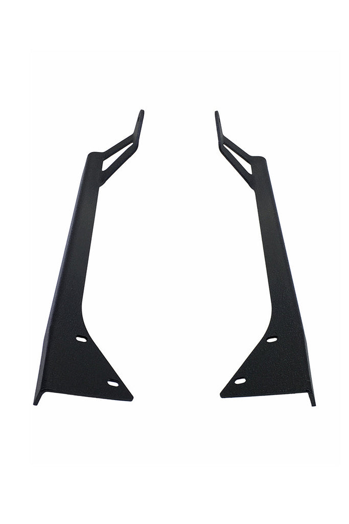 Quake LED Light Bar Mounting Kit Jeep YJ Window Pillar Bracket 1986-95 Wrangler YJ Black Powder coat Pair - QBU788 - Quake LED