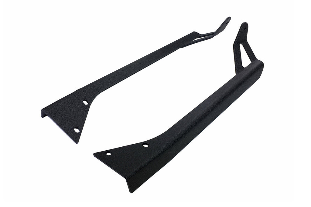 Quake LED Light Bar Mounting Kit Jeep YJ Window Pillar Bracket 1986-95 Wrangler YJ Black Powder coat Pair - QBU788 - Quake LED