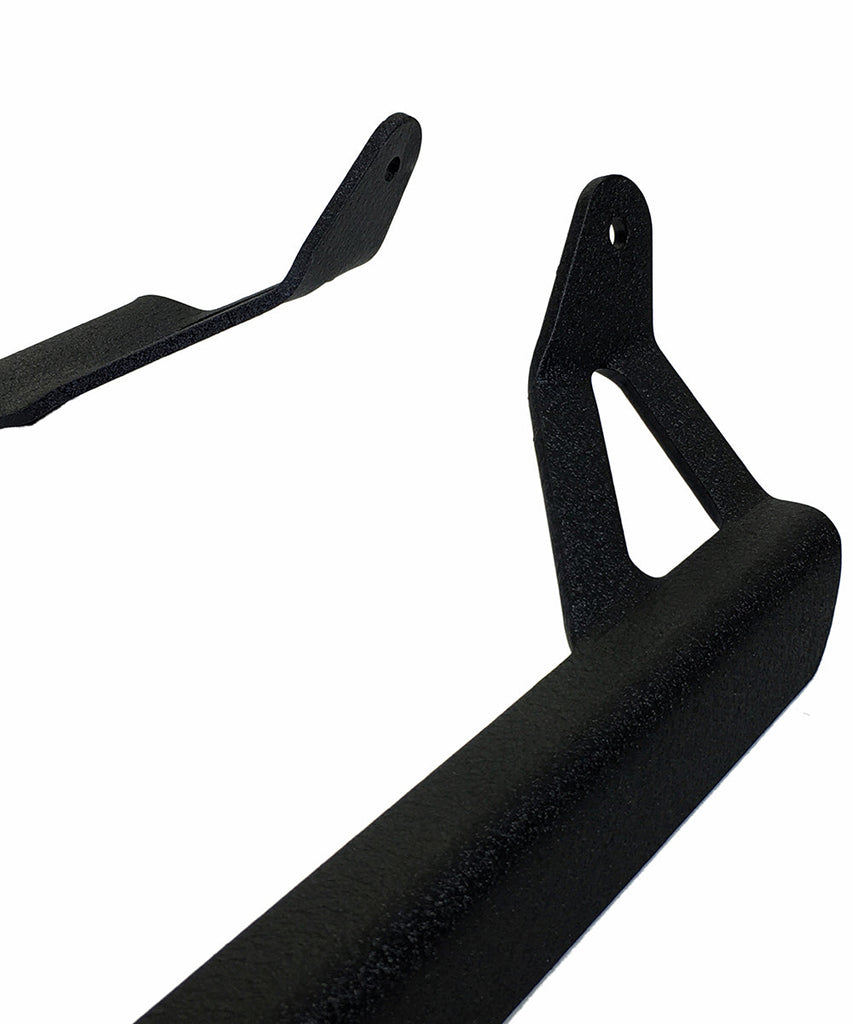 Quake LED Light Bar Mounting Kit Jeep YJ Window Pillar Bracket 1986-95 Wrangler YJ Black Powder coat Pair - QBU788 - Quake LED