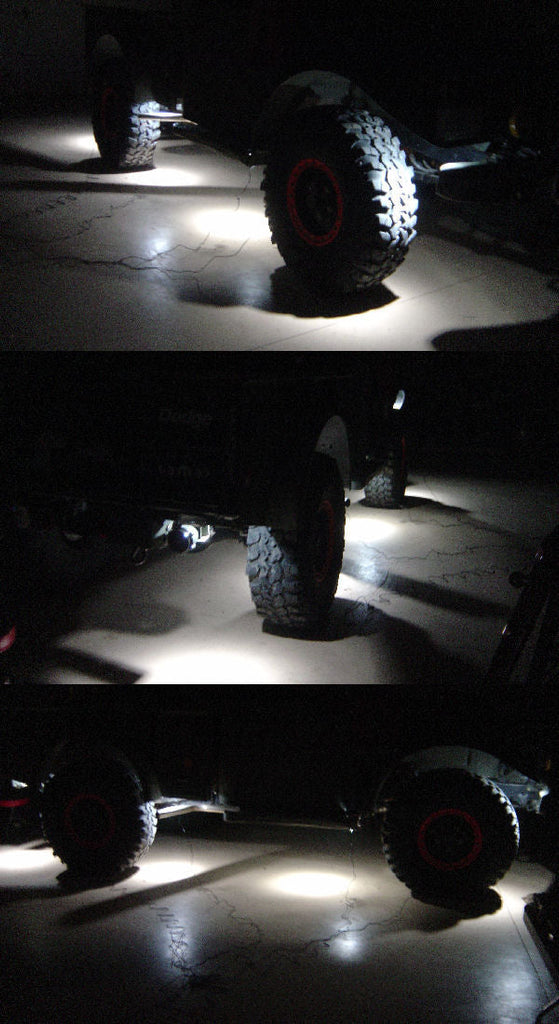 Quake LED Underbody Light Kit LED Rock Lights 4 Pods Kit White - QTL441 - Quake LED