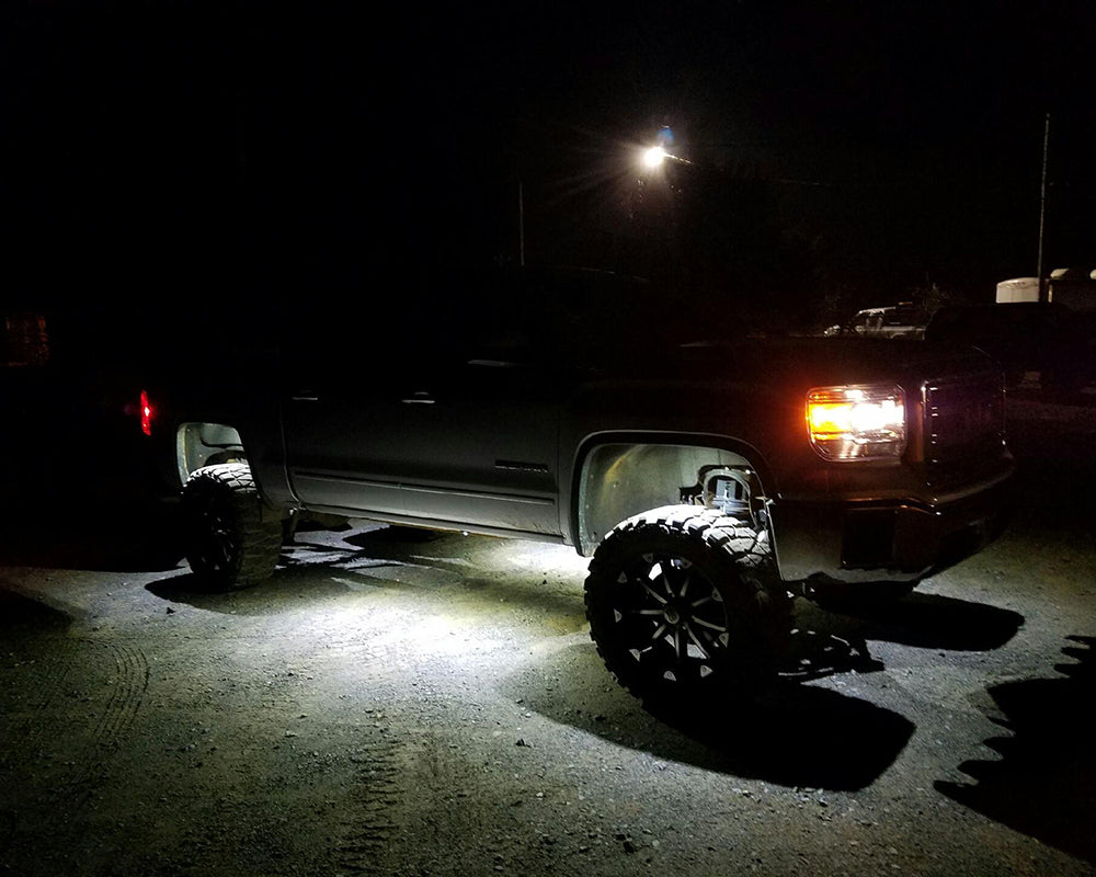 Quake LED Underbody Light Kit LED Rock Lights 4 Pods Kit White - QTL441 - Quake LED