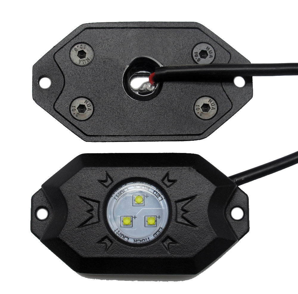 Quake LED Underbody Light Kit LED Rock Lights 4 Pods Kit White - QTL441 - Quake LED