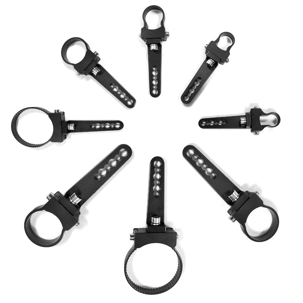 Quake LED Bar Clamp Light Bar Clamp 1.25 Inch Universal Swivel Bar Clamps - QBU389 - Quake LED