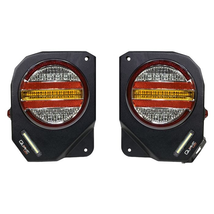 Quake LED Tail Light Metal Tek Jeep Wrangler JK Tail Light - QTE1041 - Quake LED