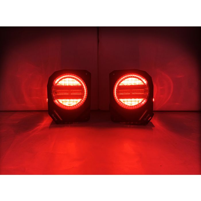 Quake LED Tail Light Metal Tek Jeep Wrangler JK Tail Light - QTE1041 - Quake LED