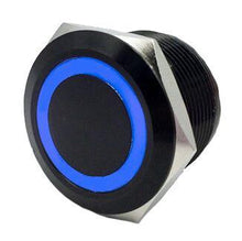 Load image into Gallery viewer, Quake LED Accessory Light Switch On/Off Flush Mount Switches 5 Pin 5 Amp Black/Blue - QRS717 - Quake LED