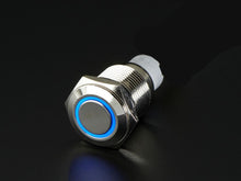Load image into Gallery viewer, Quake LED Accessory Light Switch On/Off Flush Mount Switches 5 Pin 5 Amp Chrome/Blue - QRS722 - Quake LED