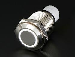 Quake LED Accessory Light Switch On/Off Flush Mount Switches 5 Pin 5 Amp Chrome/White - QRS725 - Quake LED