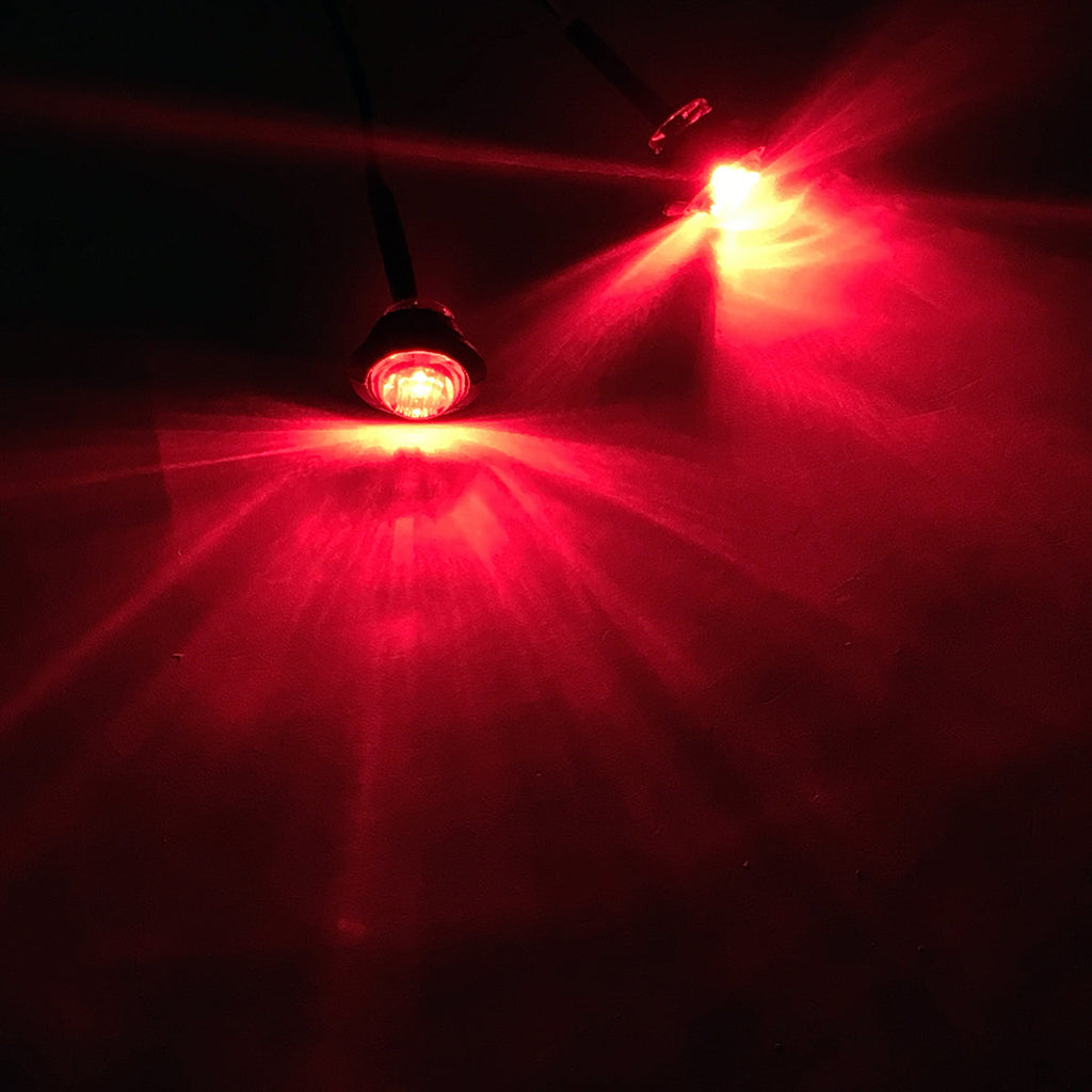 Quake LED Side Marker Light Red Side Marker Lamp 6 Pack - QAF998 - Quake LED