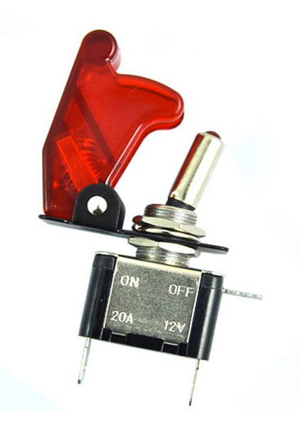Quake LED Toggle Switch Universal Wire Harness With Inline Fuse And Toggle Switch - QWH075 - Quake LED