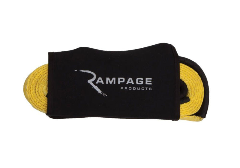 Rampage Tow Hooks Rampage 1955-2019 Universal Recovery Trail Strap 2ftX 30ft - Yellow