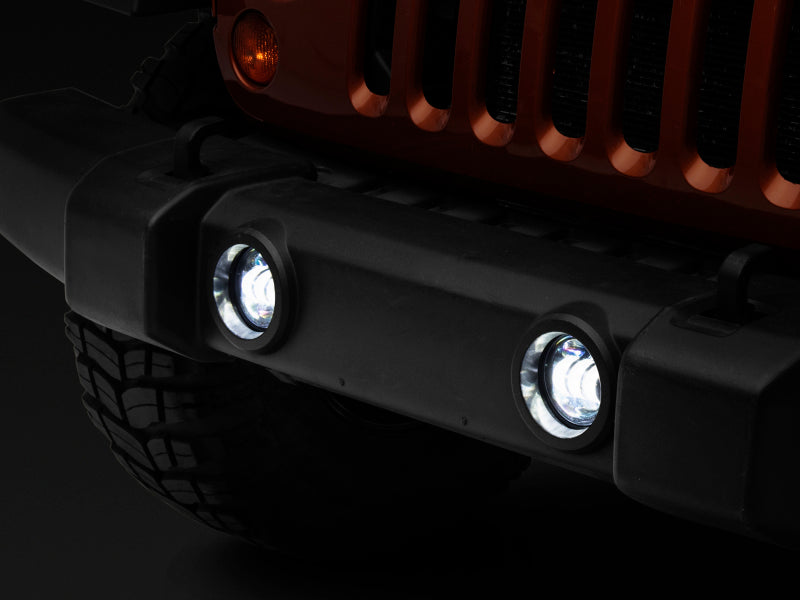 Raxiom Headlights Raxiom 07-22 Jeep Wrangler JK/JL Axial Series Tri-Bar LED Fog Lights- White