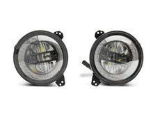 Load image into Gallery viewer, Raxiom Headlights Raxiom 18-22 Jeep Wrangler JL/JT Axial Series LED Headlights- Black Housing (Clear Lens)