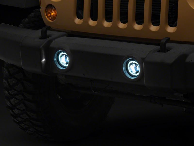 Raxiom Headlights Raxiom 18-23 Jeep Wrangler JL Axial Series Angel Eye LED Fog Lights