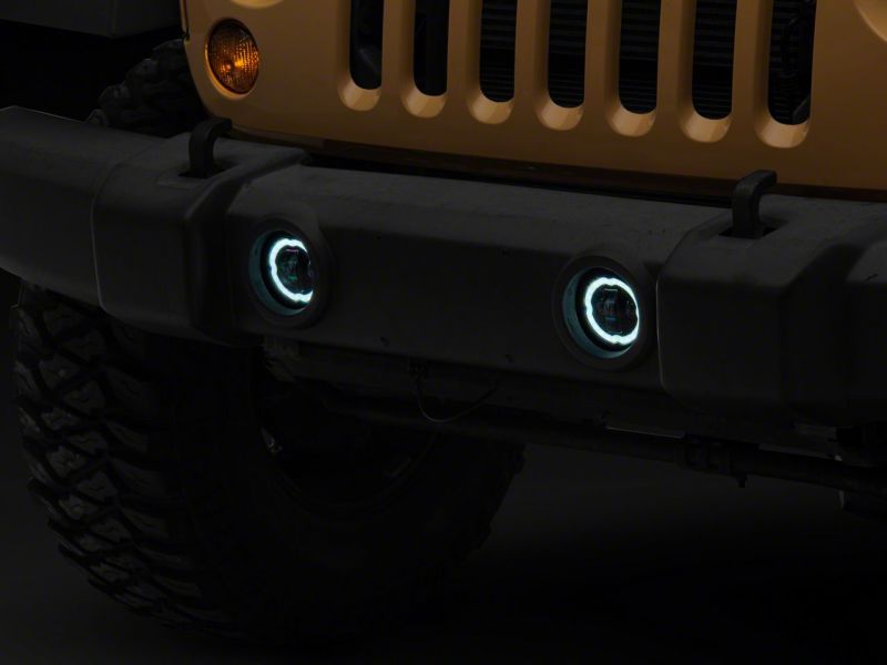 Raxiom Headlights Raxiom 18-23 Jeep Wrangler JL Axial Series Angel Eye LED Fog Lights