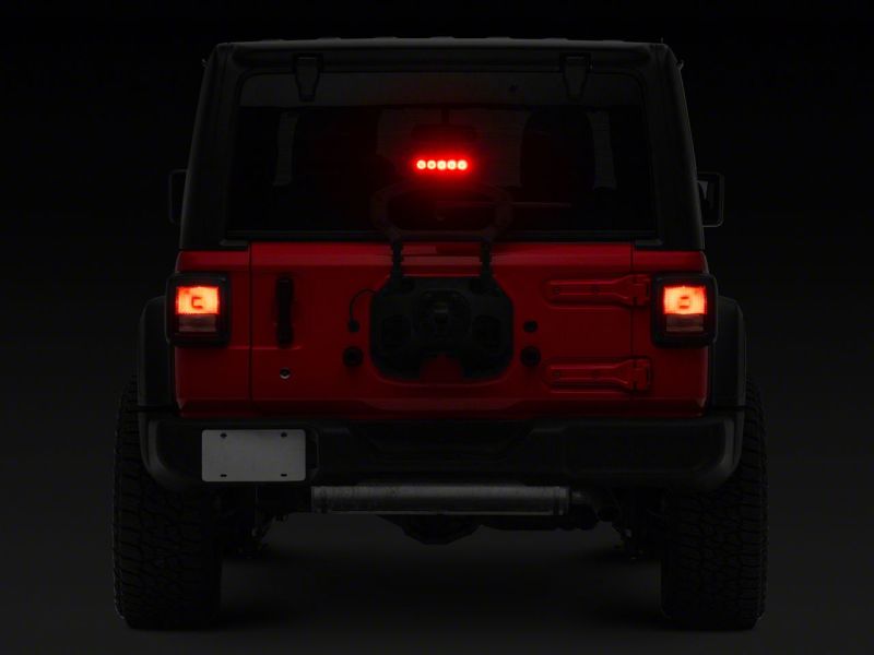 Raxiom Brake Lights Raxiom 18-23 Jeep Wrangler JL Axial Series LED Third Brake Light- Red