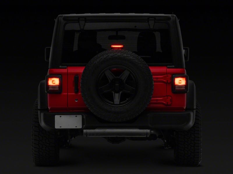 Raxiom Brake Lights Raxiom 18-23 Jeep Wrangler JL Axial Series LED Third Brake Light- Smoked