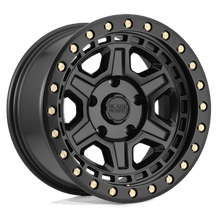 Load image into Gallery viewer, BR RENO 17X9 5X127 -18 71 M-BLK BRASS HW