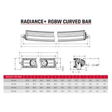 Load image into Gallery viewer, Rigid Industries Light Bars &amp; Cubes Rigid Industries Radiance+ Curved 40in. RGBW Light Bar