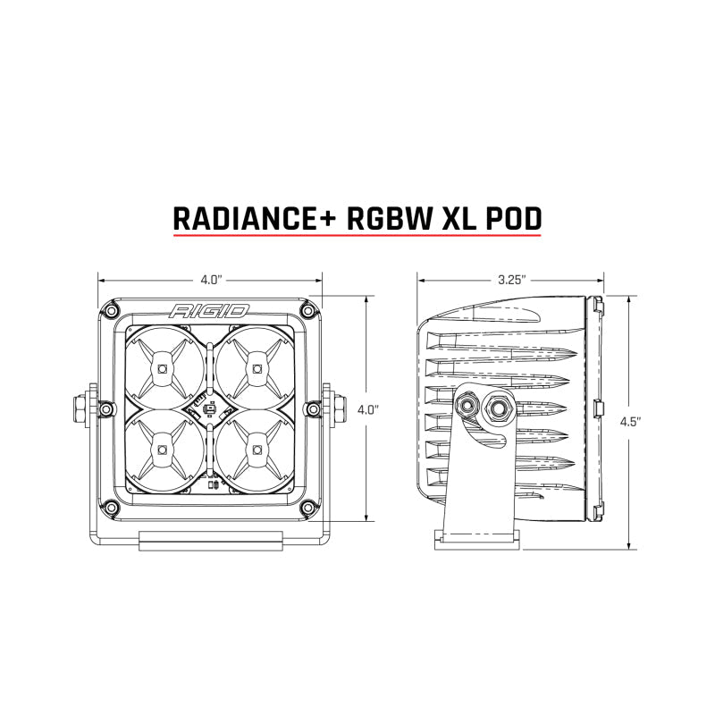 Rigid Industries Light Bars & Cubes Rigid Industries Radiance+ Pod XL RGBW - Pair