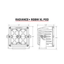 Load image into Gallery viewer, Rigid Industries Light Bars &amp; Cubes Rigid Industries Radiance+ Pod XL RGBW - Pair