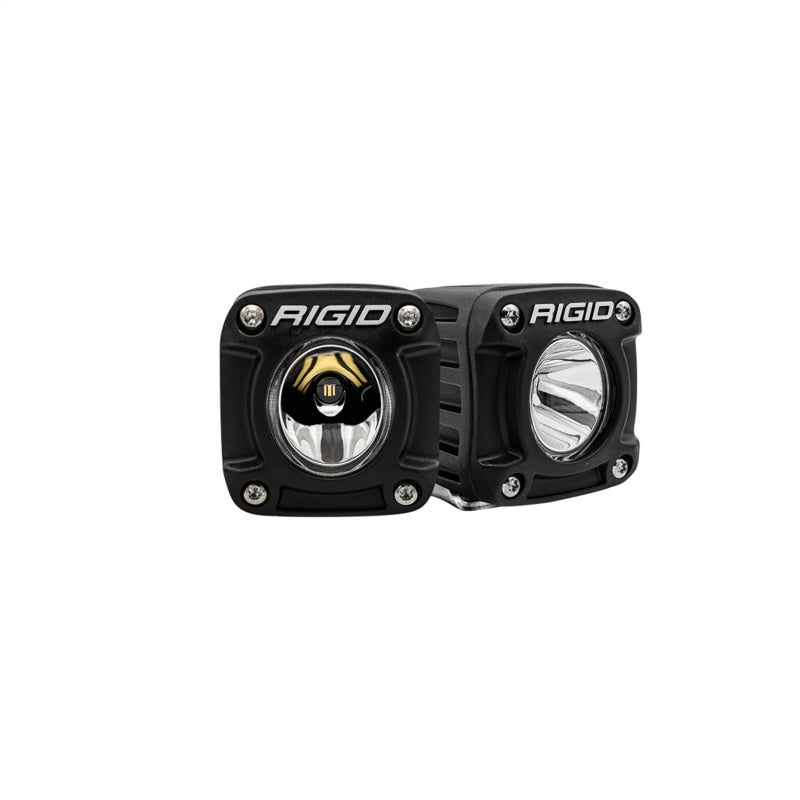Rigid Industries Light Bars & Cubes Rigid Industries Revolve Pod w/Amber Trim Ring - Pair