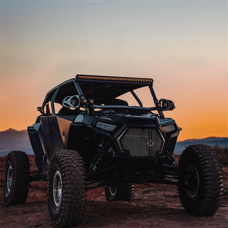 Rigid Industries Light Bars & Cubes Rigid Industries Revolve Pod w/Amber Trim Ring - Pair