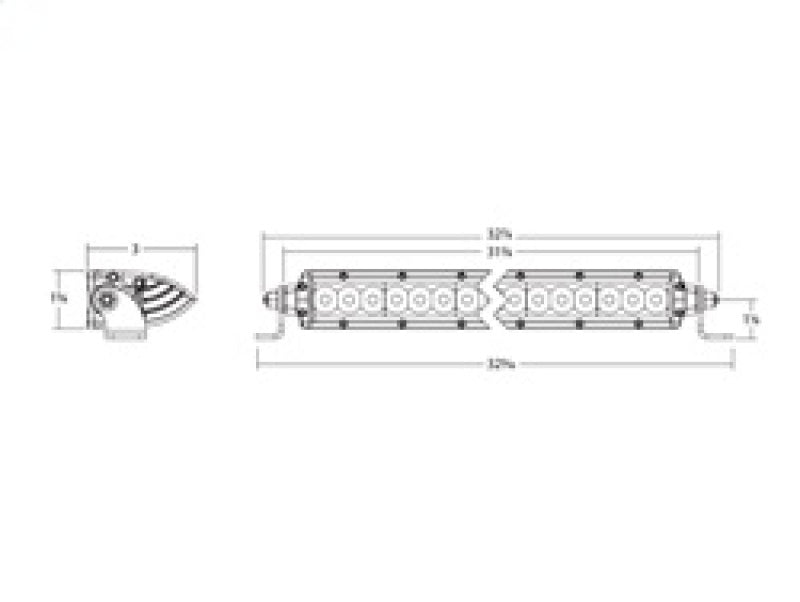 Rigid Industries Light Bars & Cubes Rigid Industries SR-Series 30in. Spot w/Amber PRO Lens