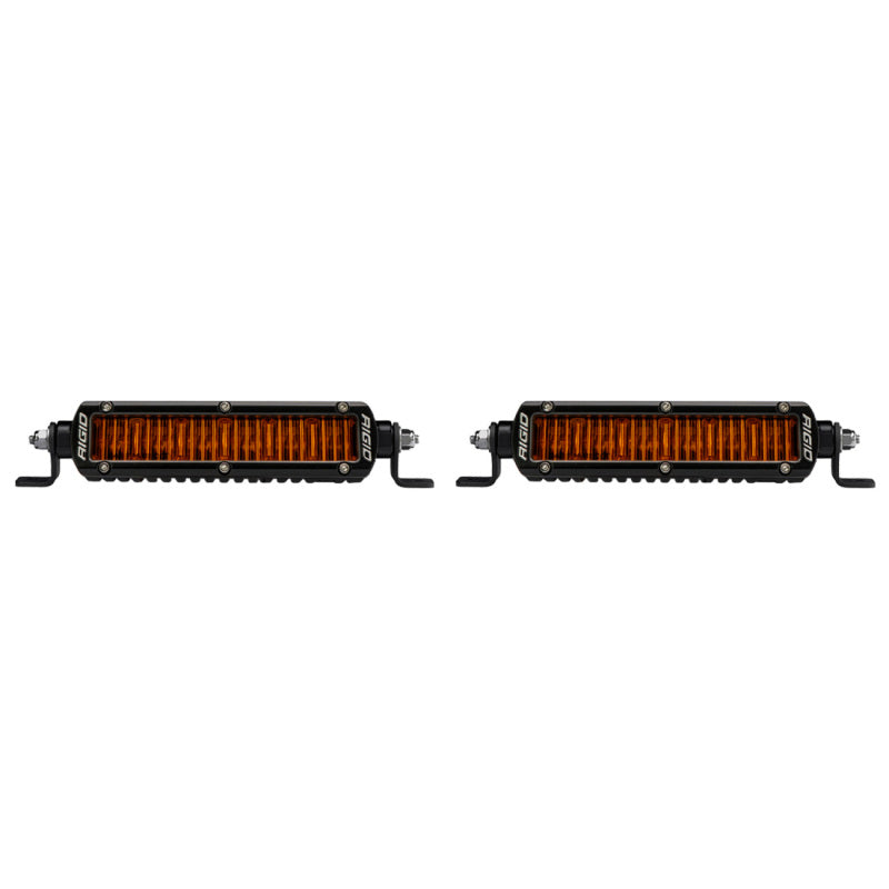 Rigid Industries Light Bars & Cubes Rigid Industries SR-Series SAE 6in. w/ Amber PRO Lens (Pair)