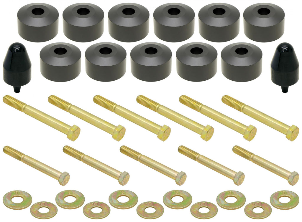 RockJock 4x4 Body Lift Body Lift Kit 87-06 Wrangler YJ TJ/LJ 1 Inch Lift Includes Hardware RockJock 4x4 - RockJock 4x4 - CE-9300