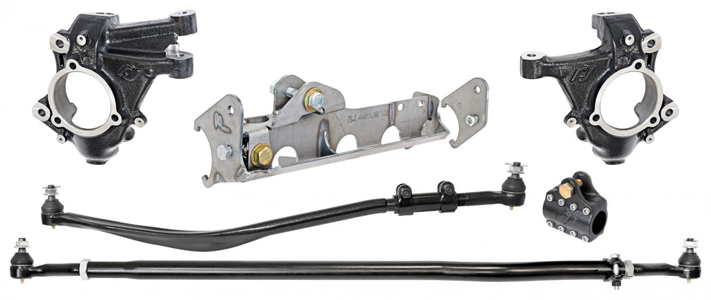 RockJock 4x4 Power Steering Kits Currectlync JL/JT High Steer Kit for Ram Assist Incl Knuckles Drag Link Tie Rod Trac Bar Reloc/Ram Mount Axle Bracket Ram Assist Tie Rod Clamp - RockJock 4x4 - RJ-440000-101