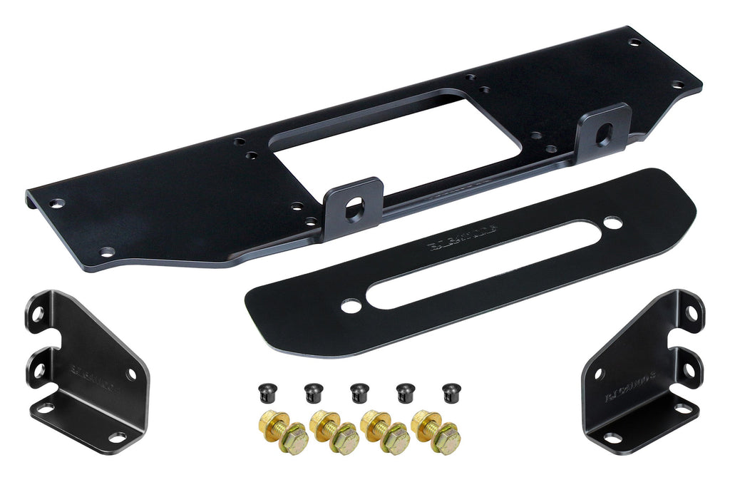 RockJock 4x4 Winch Cover Plate JL/JT Winch Plate Kit for Factory Steel Bumper (for use with or without CE-9033JLS RockJock Towing Kit) RockJock 4X4 - RockJock 4x4 - RJ-641100-101