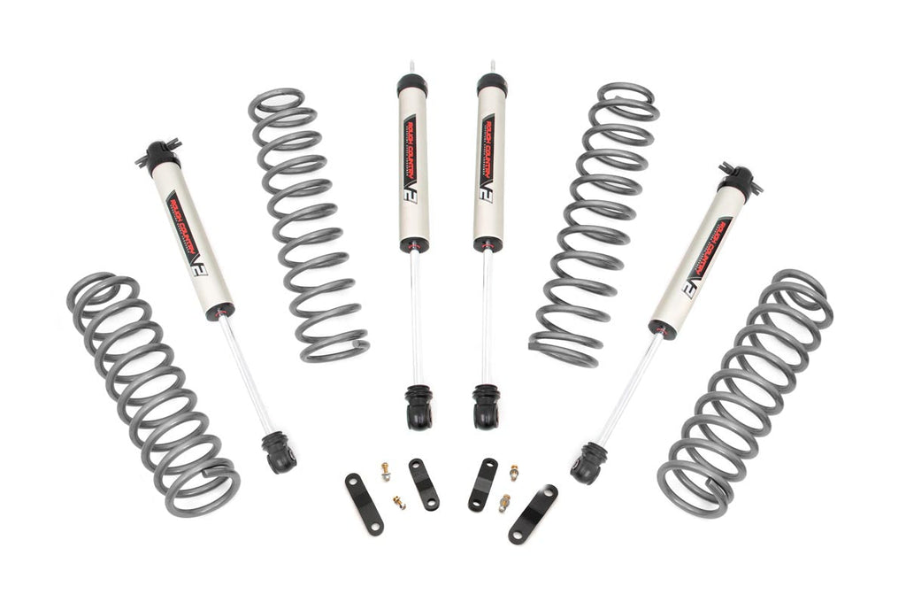Rough Country Lift Kits 2.5 Inch Jeep Suspension Lift Kit 07-18 Wrangler JK W/V2 Monotube Shocks Rough Country - Rough Country - 67870