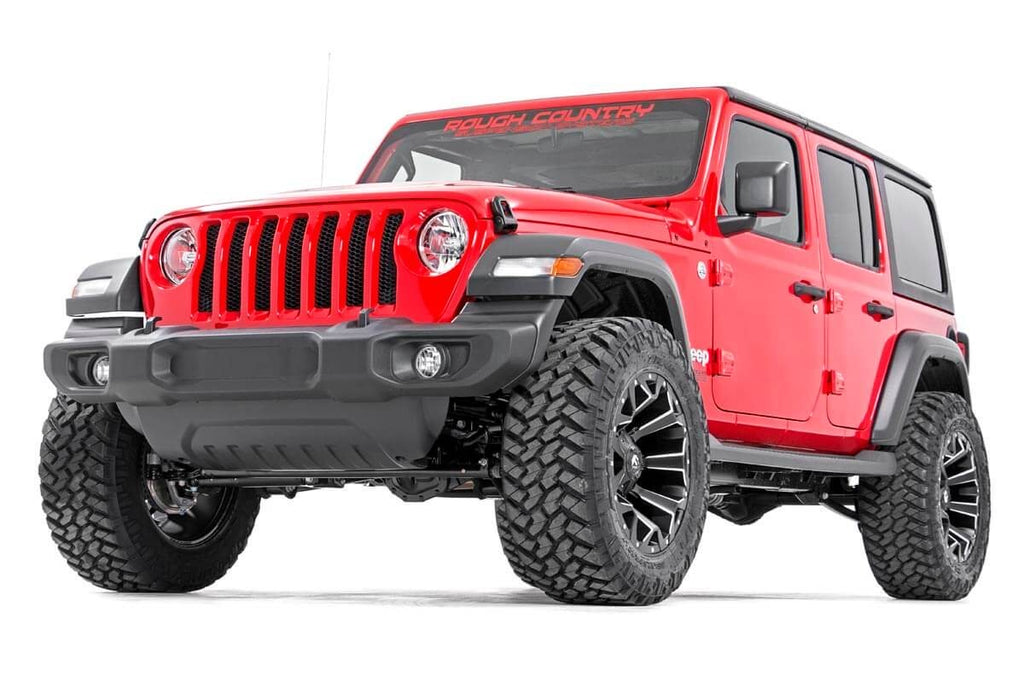 Rough Country Lift Kits 2.5 Inch Jeep Suspension Lift Kit V2 Shocks & Springs 18-20 Wrangler JL Rubicon Rough Country - Rough Country - 66670