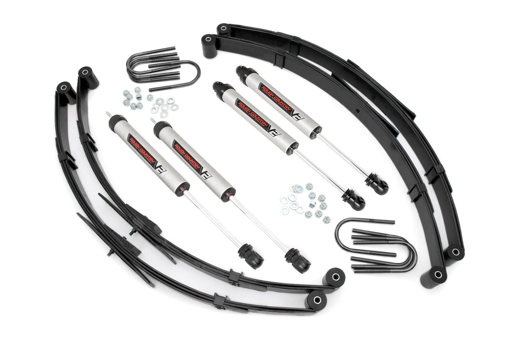 Rough Country Lift Kits 2.5 Inch Jeep Suspension Lift Kit w/V2 Shocks For 87-95 Wrangler YJ Rough Country - Rough Country - 61570