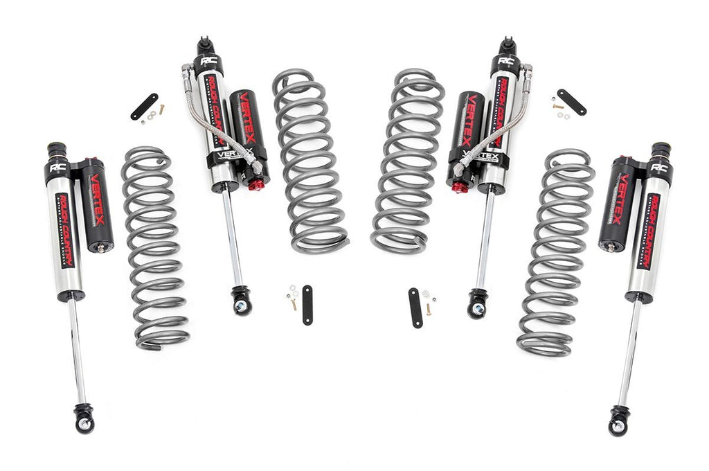 Rough Country Lift Kits 2.5 Inch Jeep Suspension Lift Kit w/Vertex Adjustable Reservoir Shocks 07-18 Wrangler JK 4 Door Rough Country - Rough Country - 67950