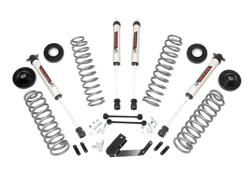 Rough Country Lift Kits 3.25 Inch Jeep Suspension Lift Kit w/V2 Shocks 07-18 Wrangler JK Unlimited Rough Country - Rough Country - 66970