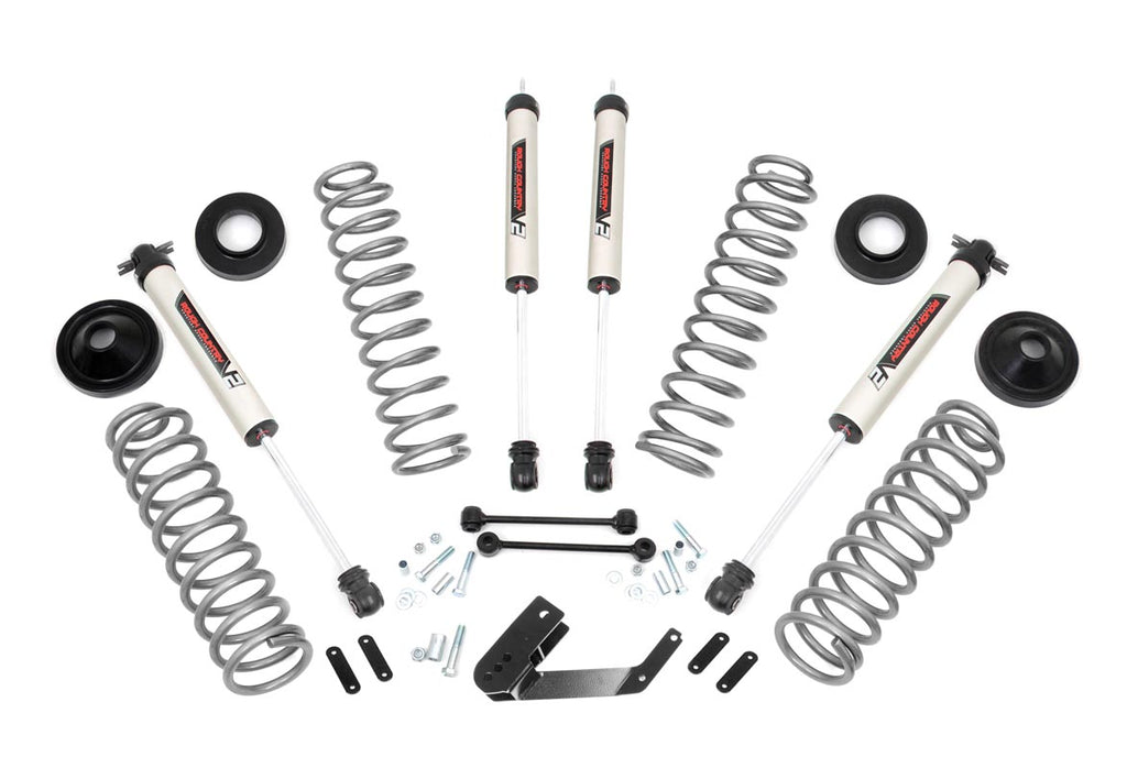 Rough Country Lift Kits 3.25 Inch Jeep Suspension Lift Kit w/V2 Shocks 07-18 Wrangler JK Unlimited Rough Country - Rough Country - 66970