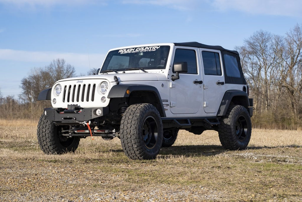 Rough Country Lift Kits 3.25 Inch Jeep Suspension Lift Kit w/V2 Shocks 07-18 Wrangler JK Unlimited Rough Country - Rough Country - 66970